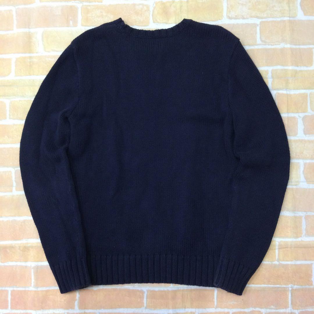 MY　ポロラルフローレン　コットンニットセーター　XL （赤4）