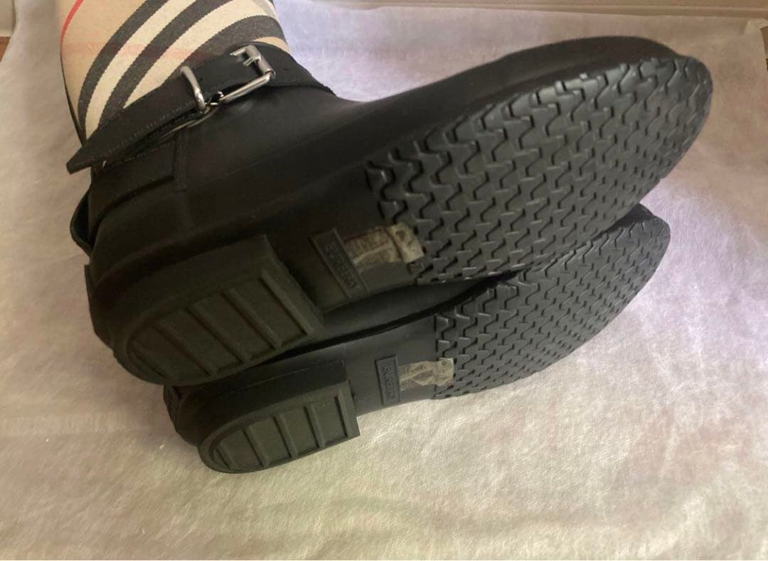BURBERRY レインブーツ ロングブーツ ノバチェック　長靴