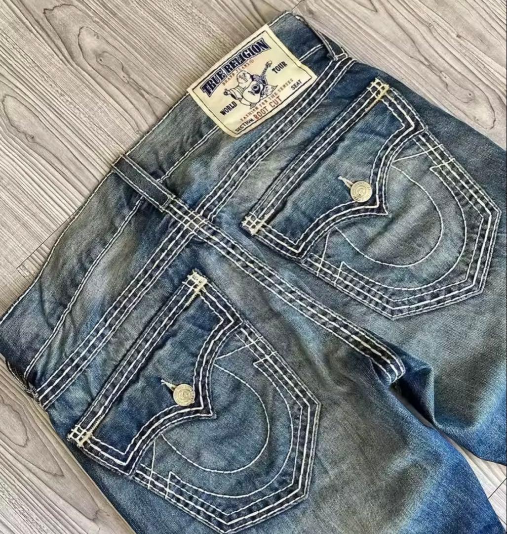 true religion ストレートデニム　31インチ　トゥルーレリジョン