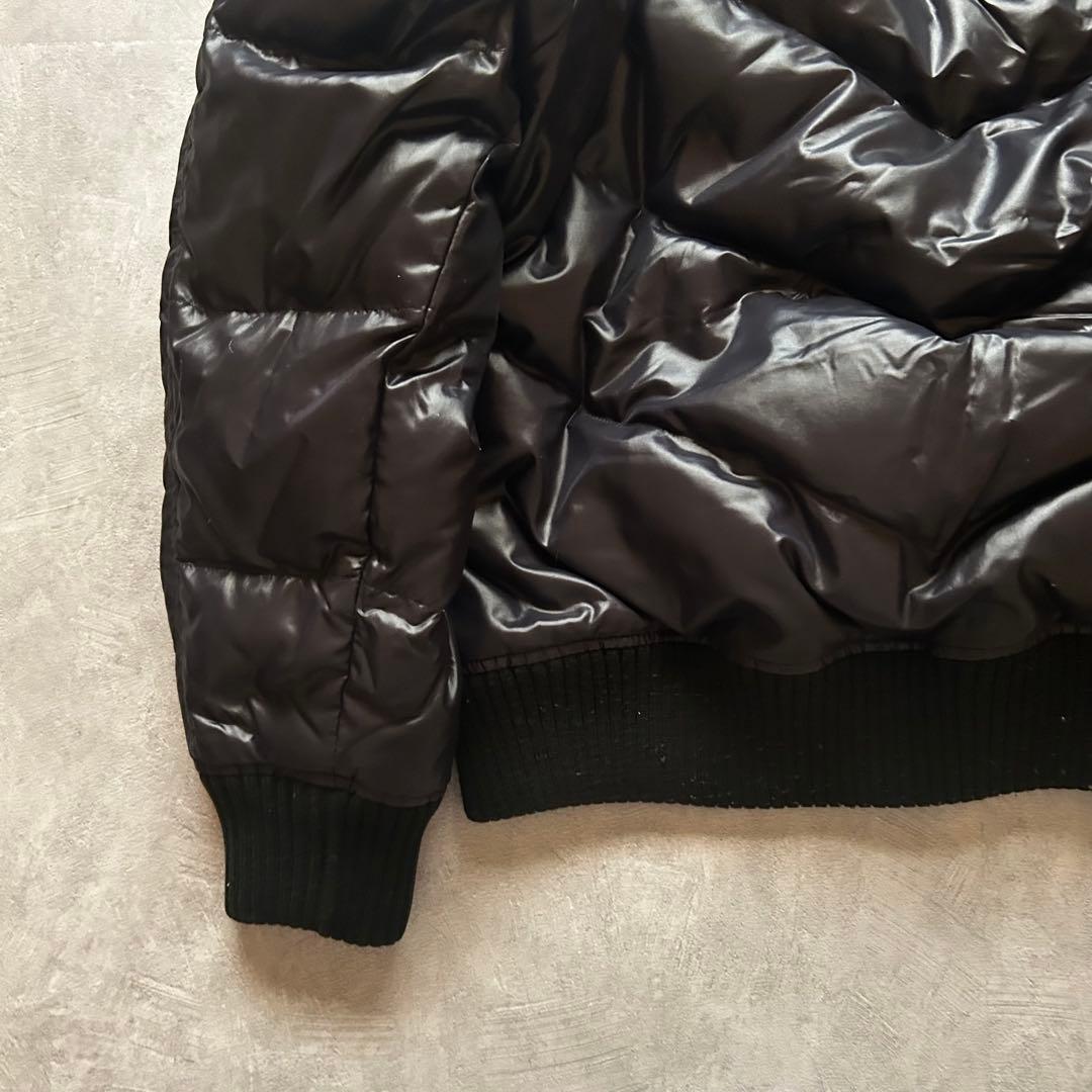 ジャケット・アウター uniqlo grunge hood fur down jacket navy