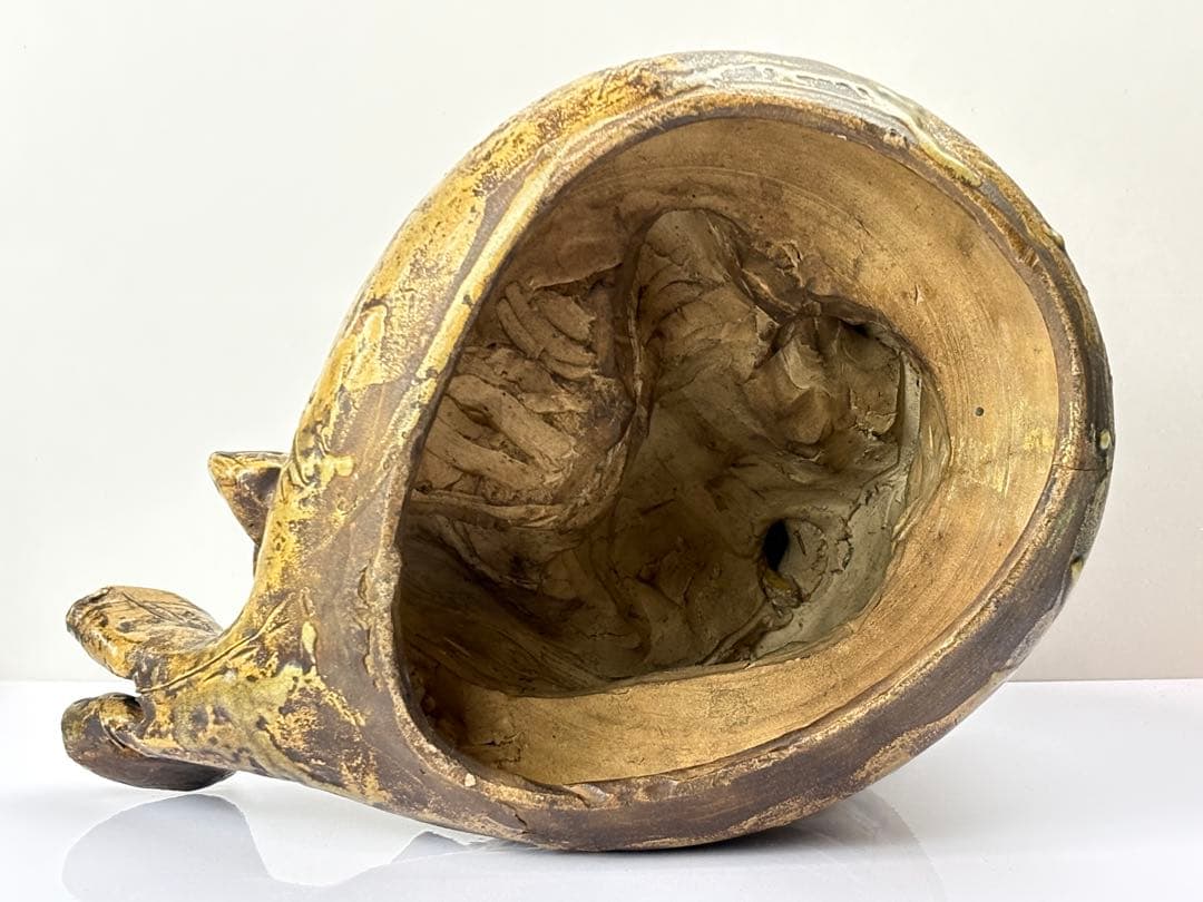 時代物 古黄瀬戸 布袋様 七福神 仏像 置物 縁起物 R7112348