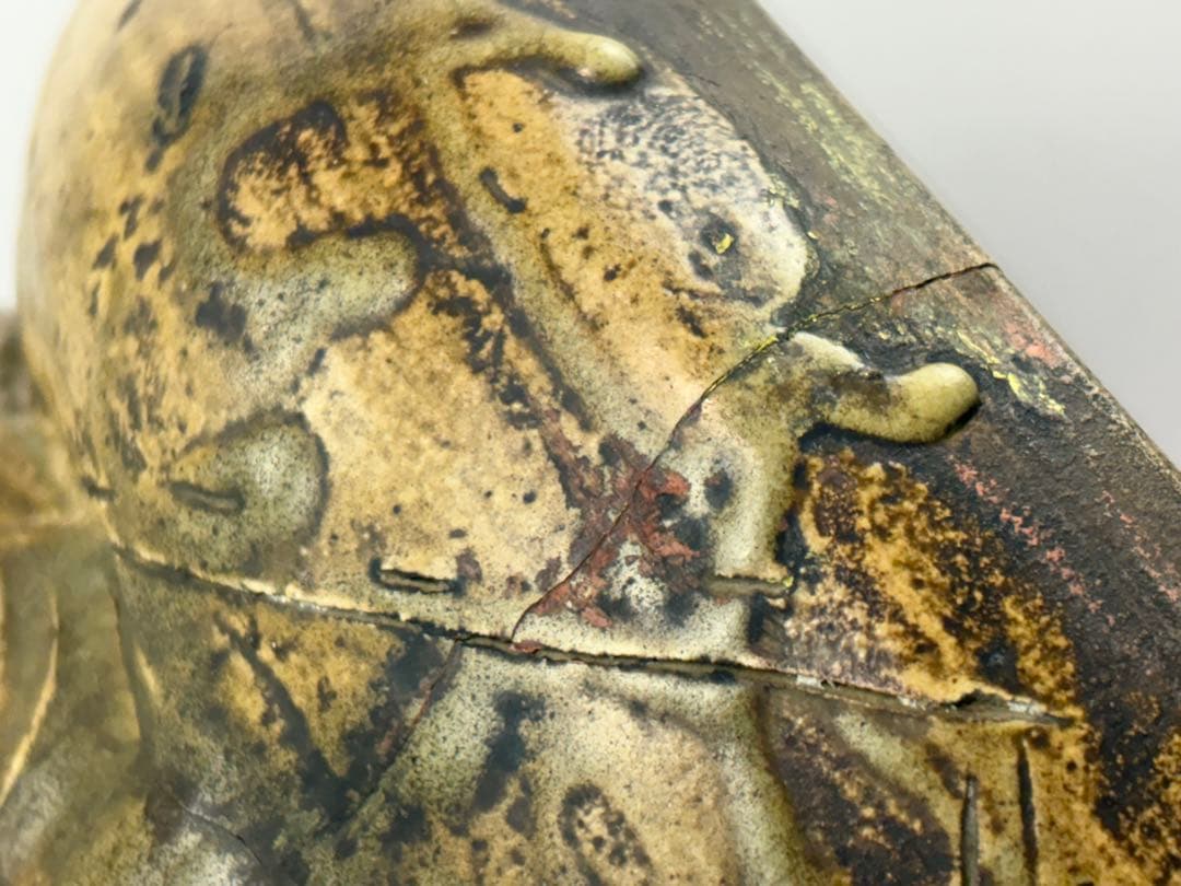 時代物 古黄瀬戸 布袋様 七福神 仏像 置物 縁起物 R7112348