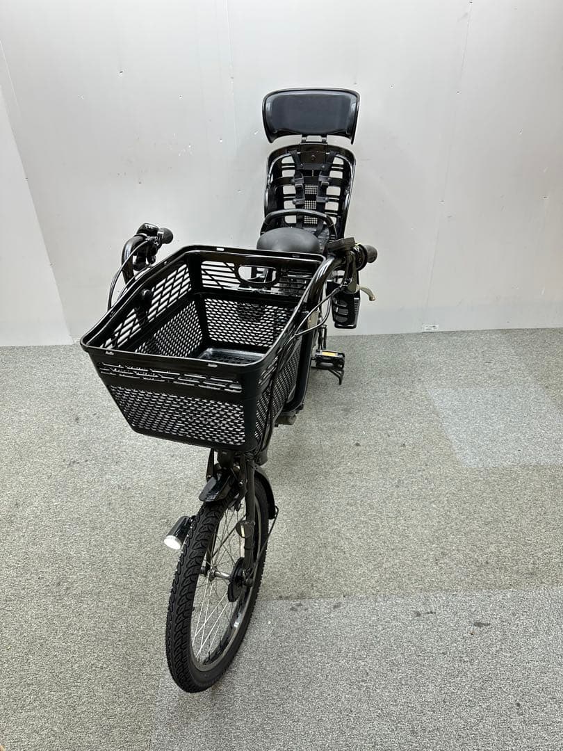 Yamaha パスKISS チャイルドシート付き電動自転車　大型フロントカゴあり