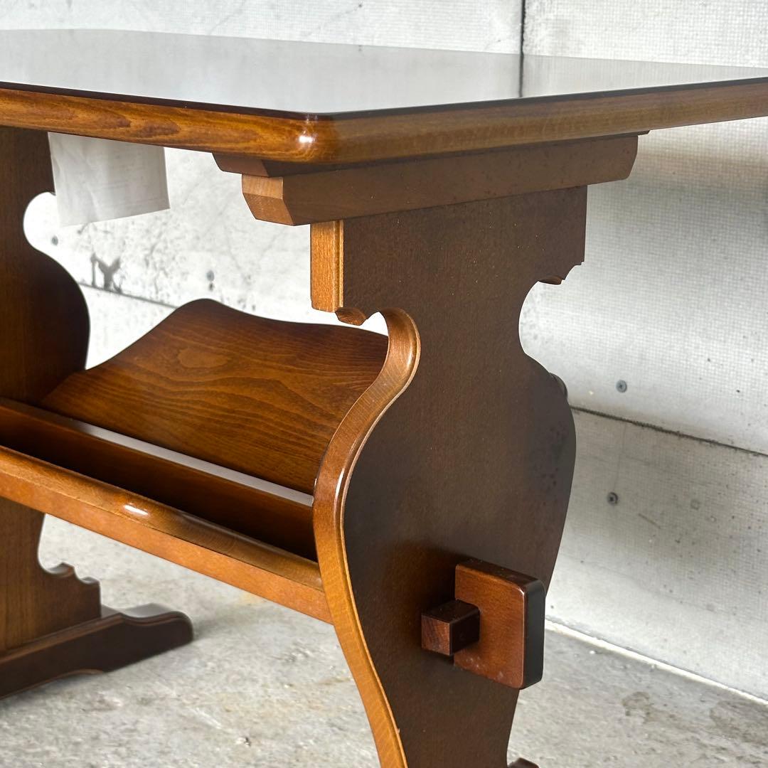 ✿karimoku✿オールドカリモク コロニアル マガジンラック　98年製