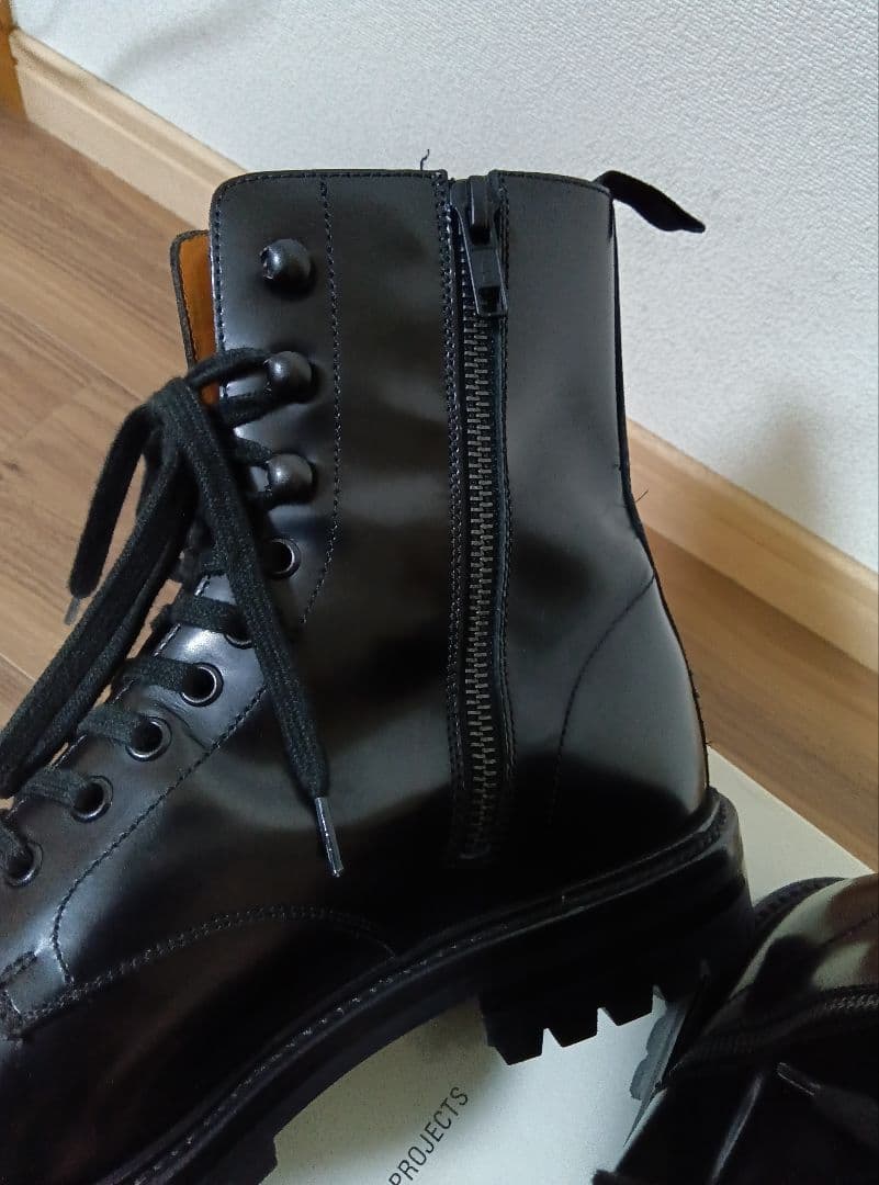 【美品】コモンプロジェクト　ブーツ　41　ブラック　黒　本革　イタリア製　高級