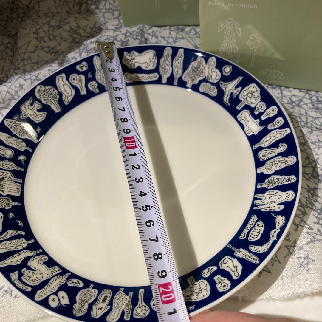 ミナペルホネン　イッタラコラボ　フォレストライフ　ネイビー　ブルー　プレート