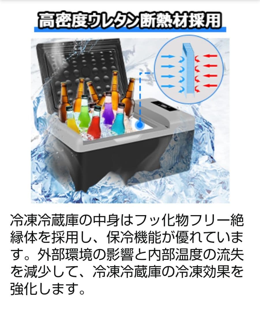 Sumeriy 車載家庭両用 静音 ポータブル冷蔵庫 18L　定価２万９８００円