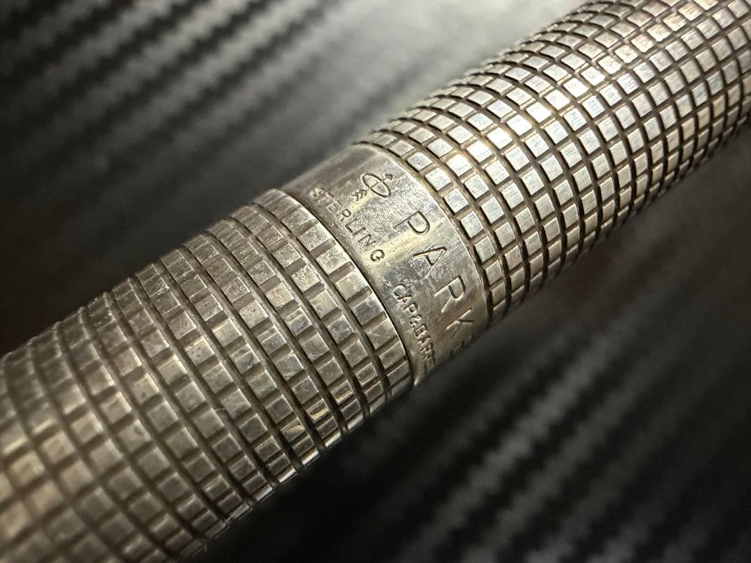 美品 パーカー 75 シズレ XF 極細字 万年筆 スターリングシルバー