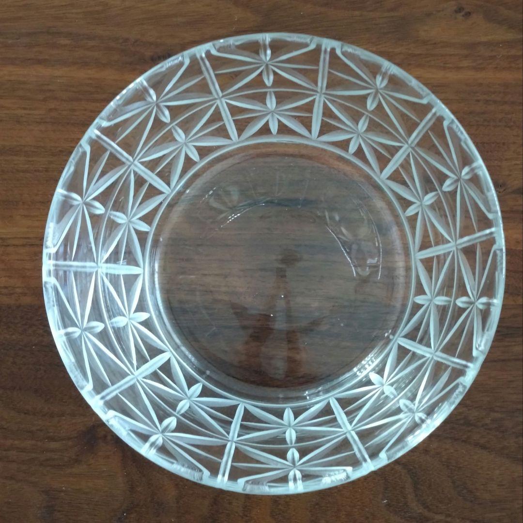 辻和美さん　花　ガラスボウル　切り子