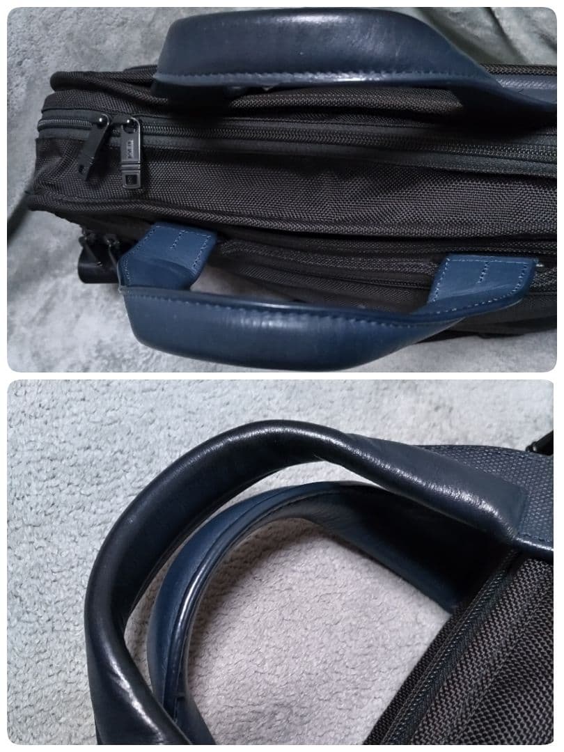 TUMI×EDIFICE　ブリーフケース　黒×ネイビー