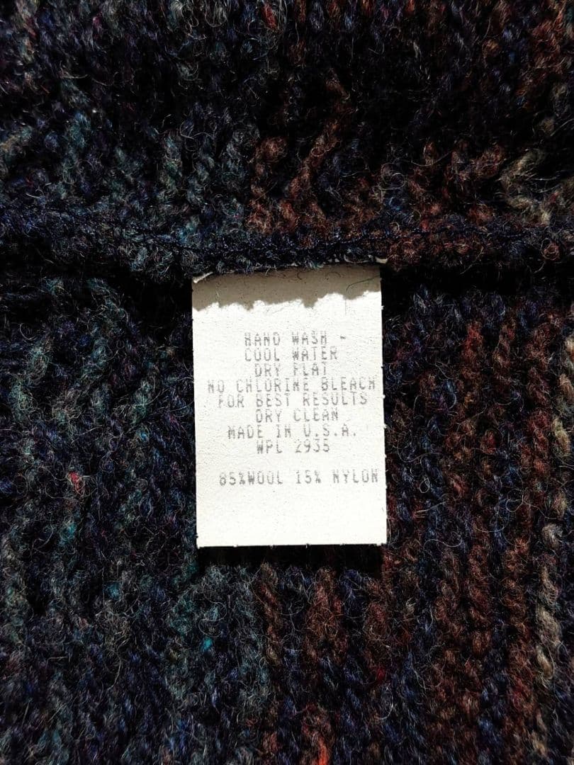 ほぼ新品 90s ヴィンテージ USA製 ORVIS 立体編み ニット セーター