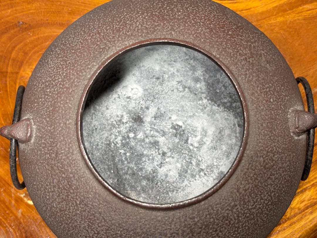 龍面釜 龍面風炉 野々田炭型電熱器 一式 野々田商店 茶道具