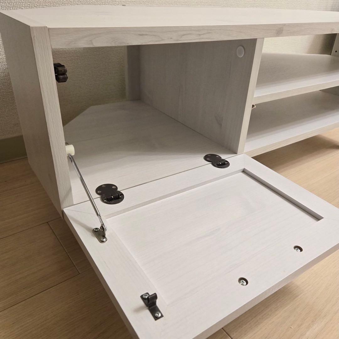 ローボード テレビボード ホワイト 90cm コーナー LU90CTV 佐藤産業