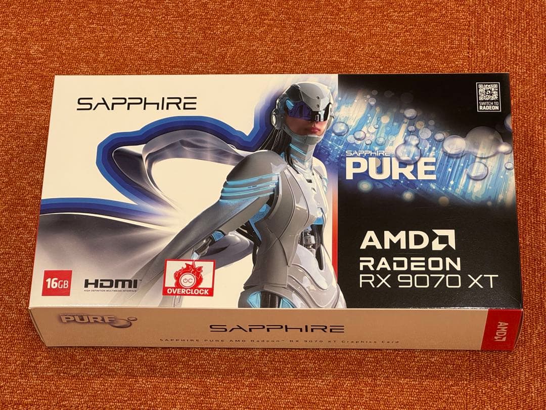 AMD Radeon RX 9070 XT PUREグラフィックボード