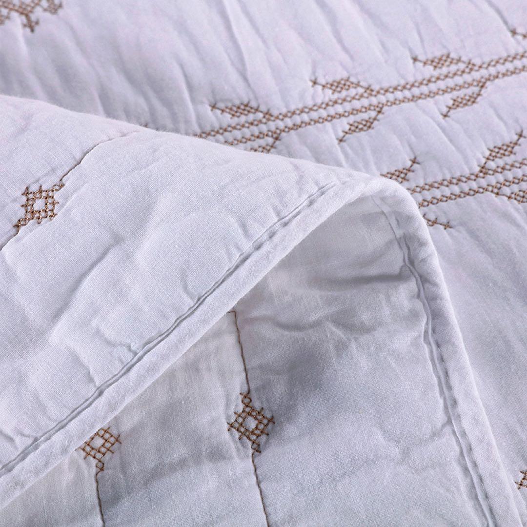 キルトベッドカバー3点セット綿マルチカバー キルティング 044