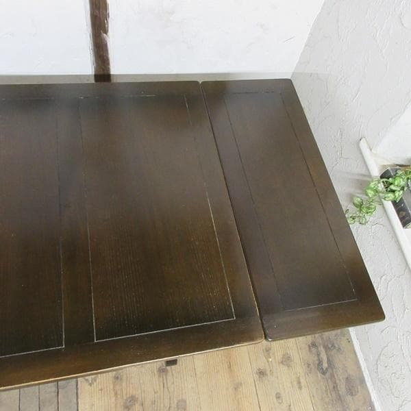 イギリス アンティーク 家具 ダイニングテーブル ドローリーフ 英国 6671d