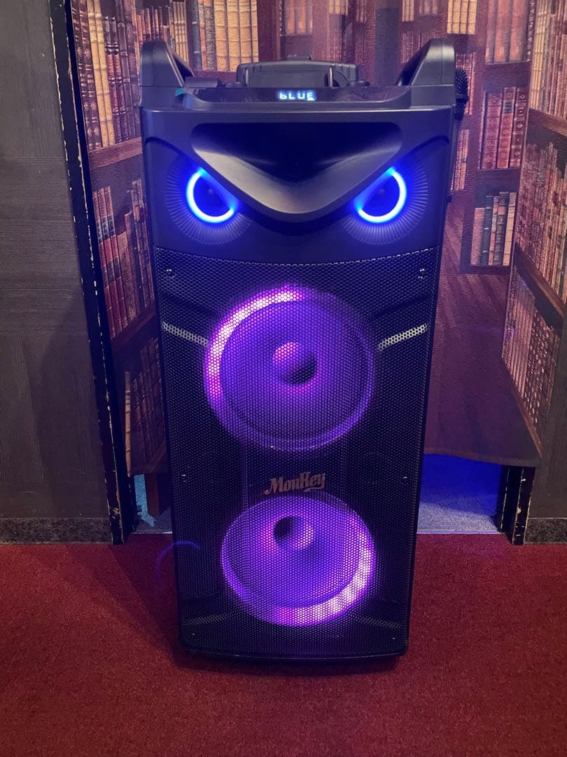 MOUKEY 2ウェイスピーカー　カラオケ　スピーカー