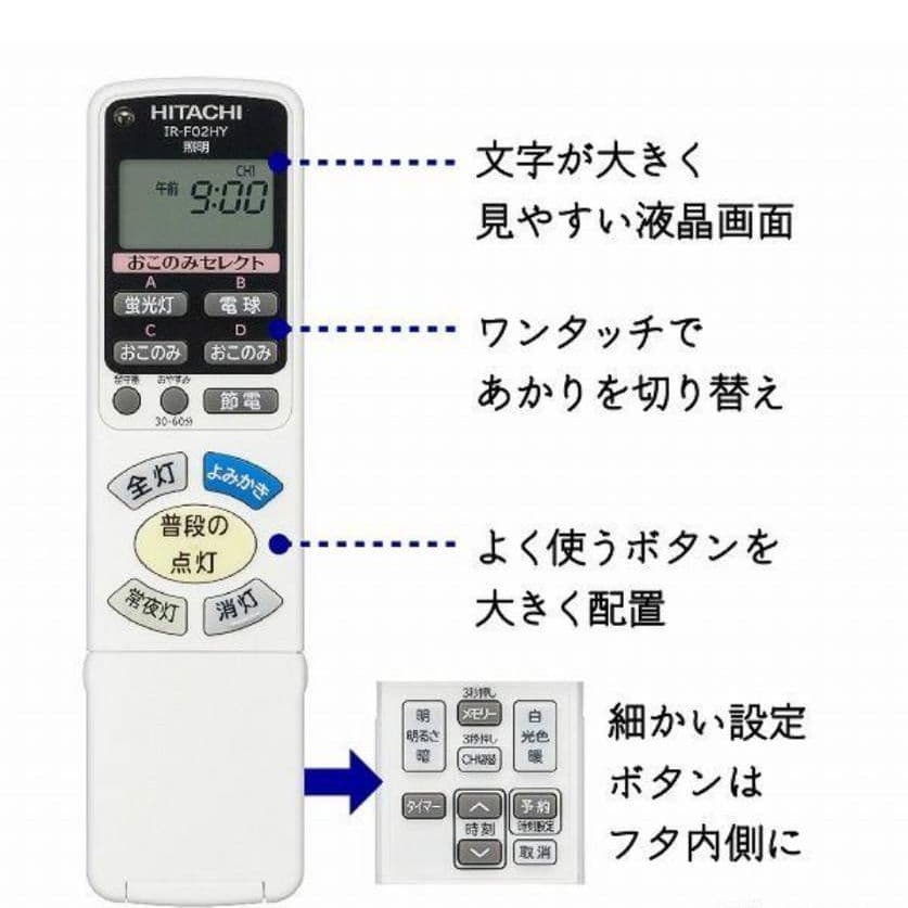 HITACHI シーリングライト LEC-AH1200U 約12畳