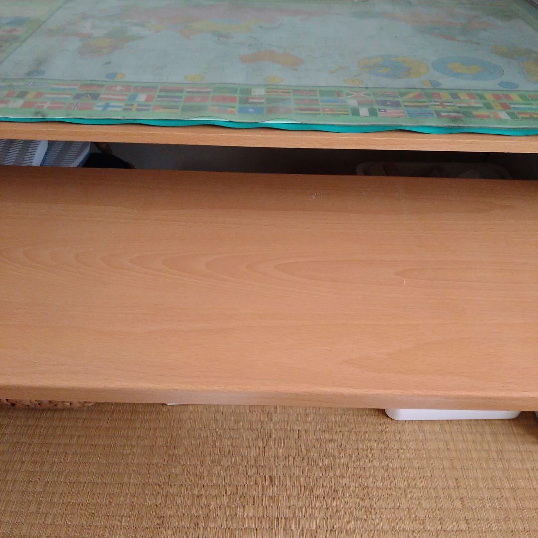 世界地図デザインのパソコンデスク　座卓
