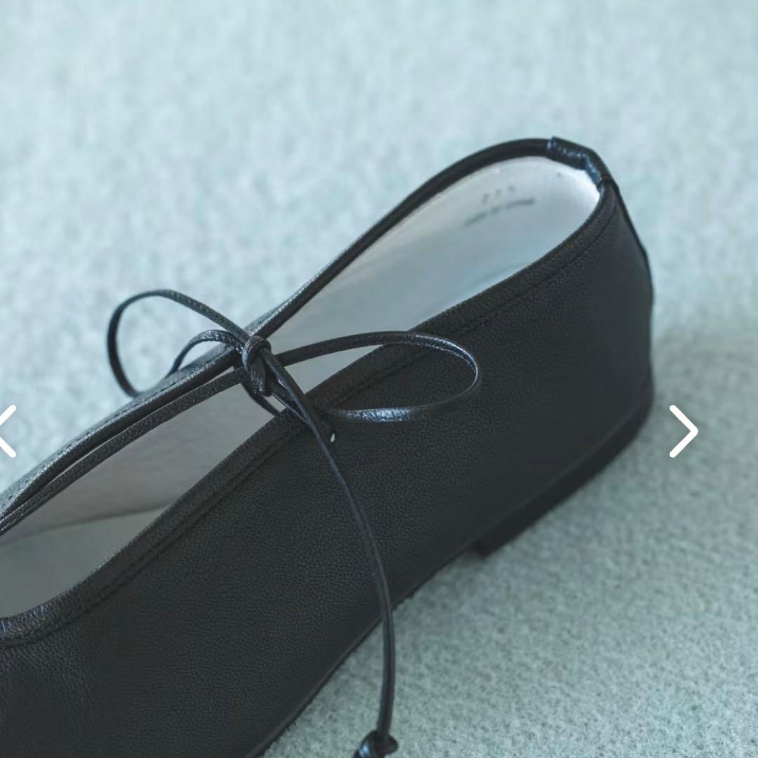 タイムセール❣️SUI☆レースアップシューズ ブラック24.5cm レザー 未使用