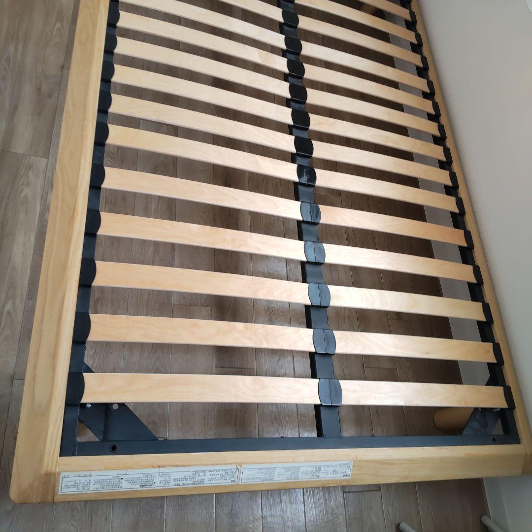 美品 無印良品 セミダブルベッドフレーム とマットレス