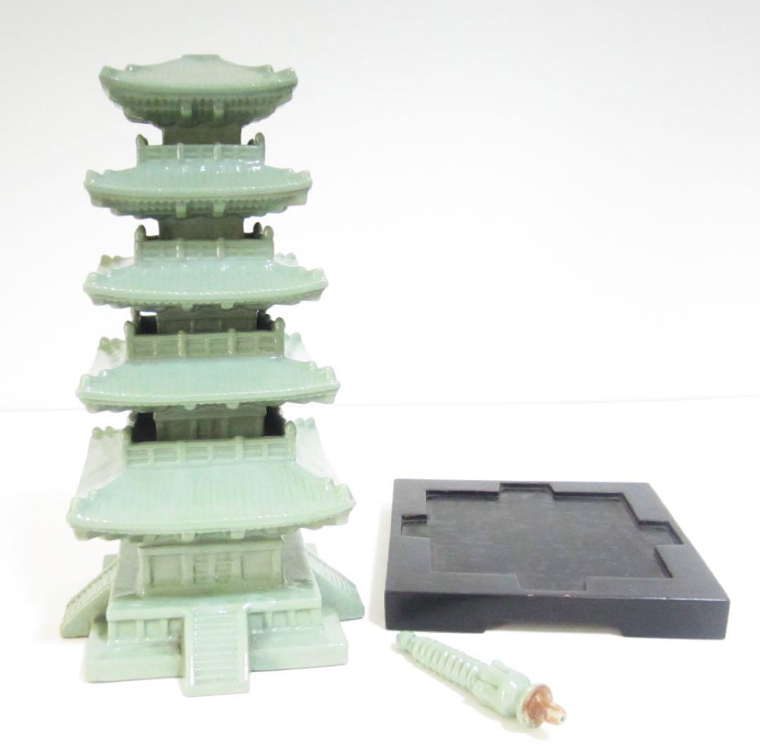 五重塔 五重の塔 陶器 置物 H≒40cm 有名作？ 無名作？