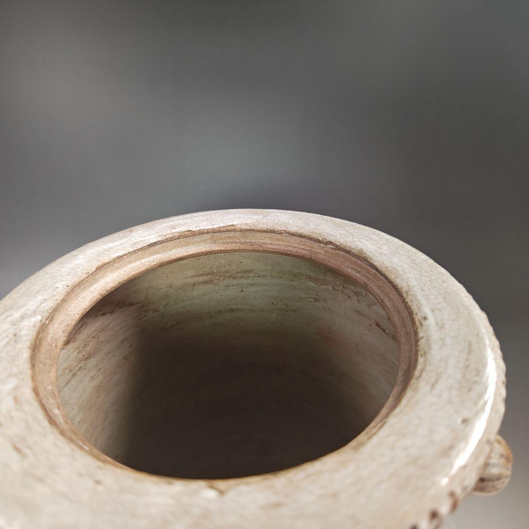 イ701 水指『尾形乾山造　乾山◯省製』『風神雷神の図　水指　共箱』茶道具