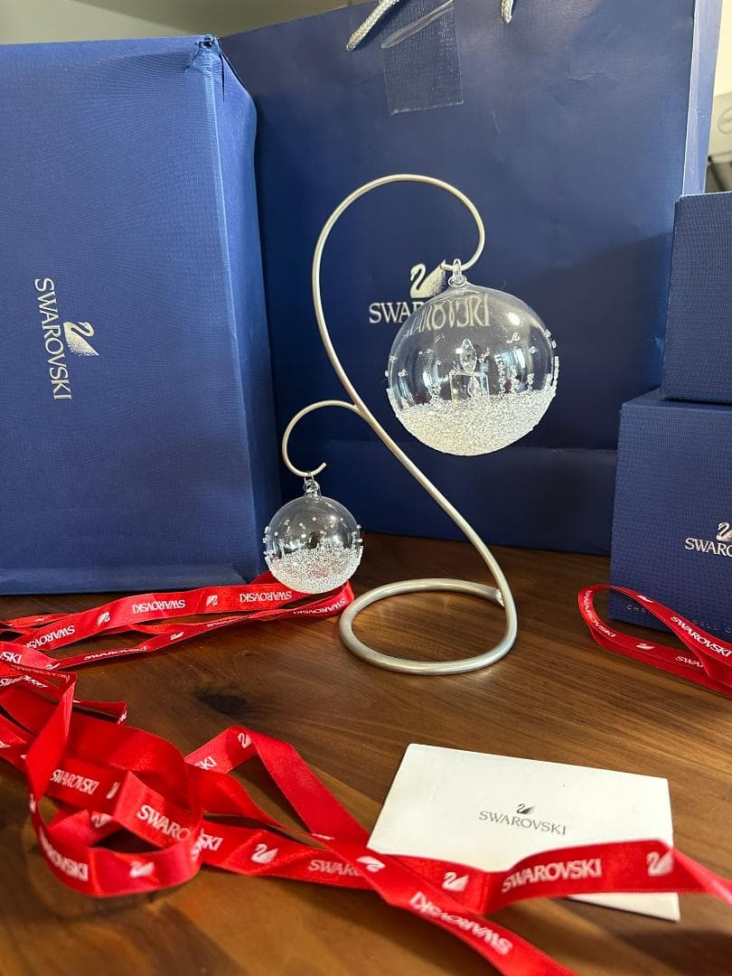 Swarovski 2017 クリスタルオ年 Xmasオーナメント 3点 完品