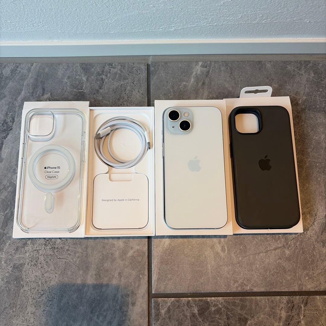 Apple iPhone 15 ブルー 128GB 本体 付属品あり