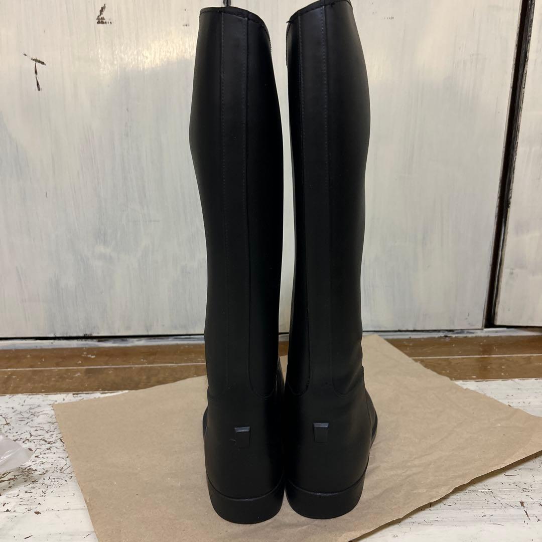 AIGLE エーグル　ブラックロングブーツ　長靴　ジョッキーブーツ