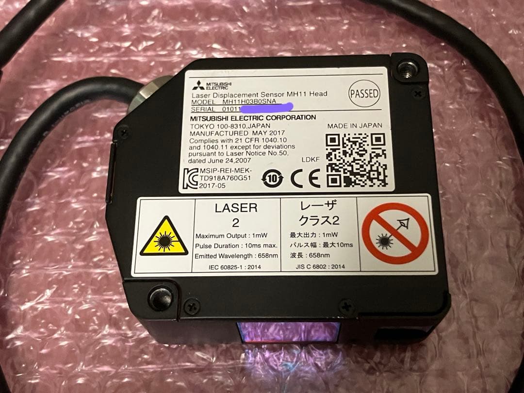 三菱電機　レーザ変位センサコントローラユニット　2セット4入力分