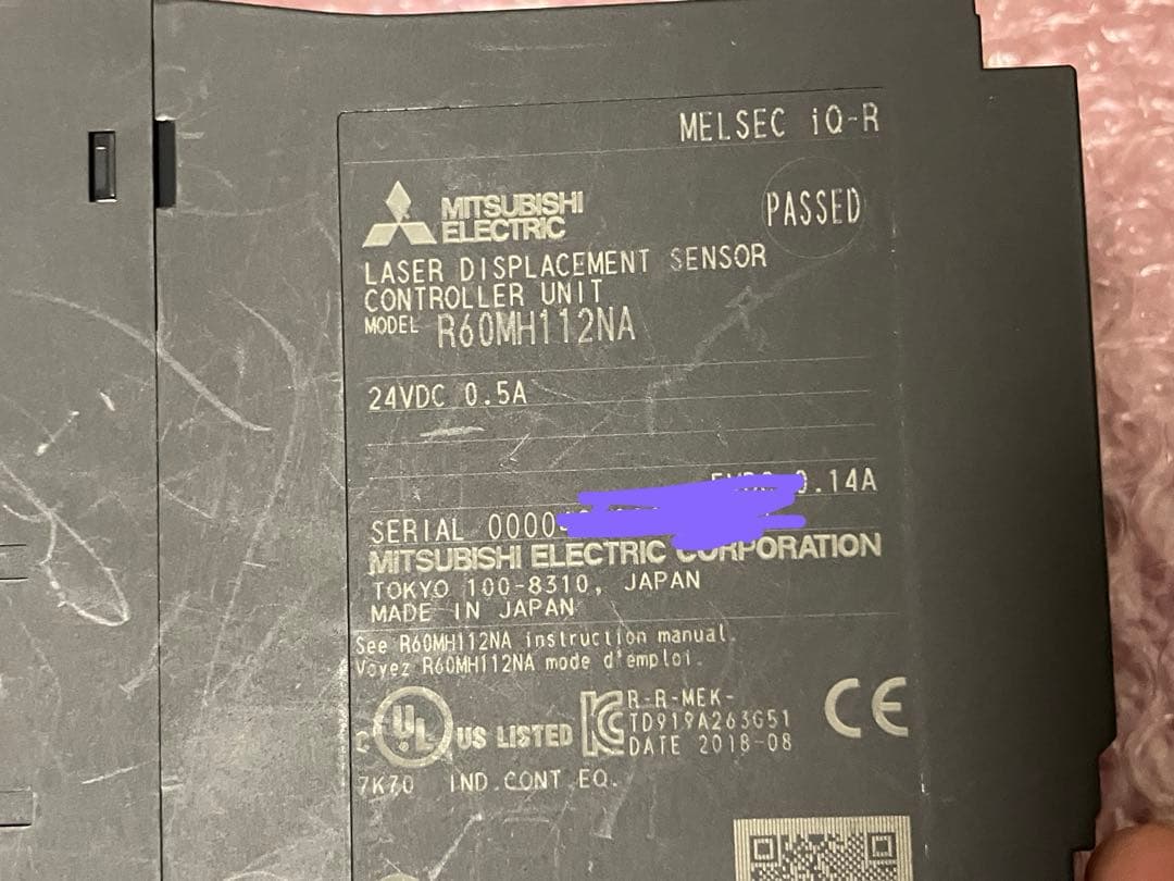 三菱電機　レーザ変位センサコントローラユニット　2セット4入力分