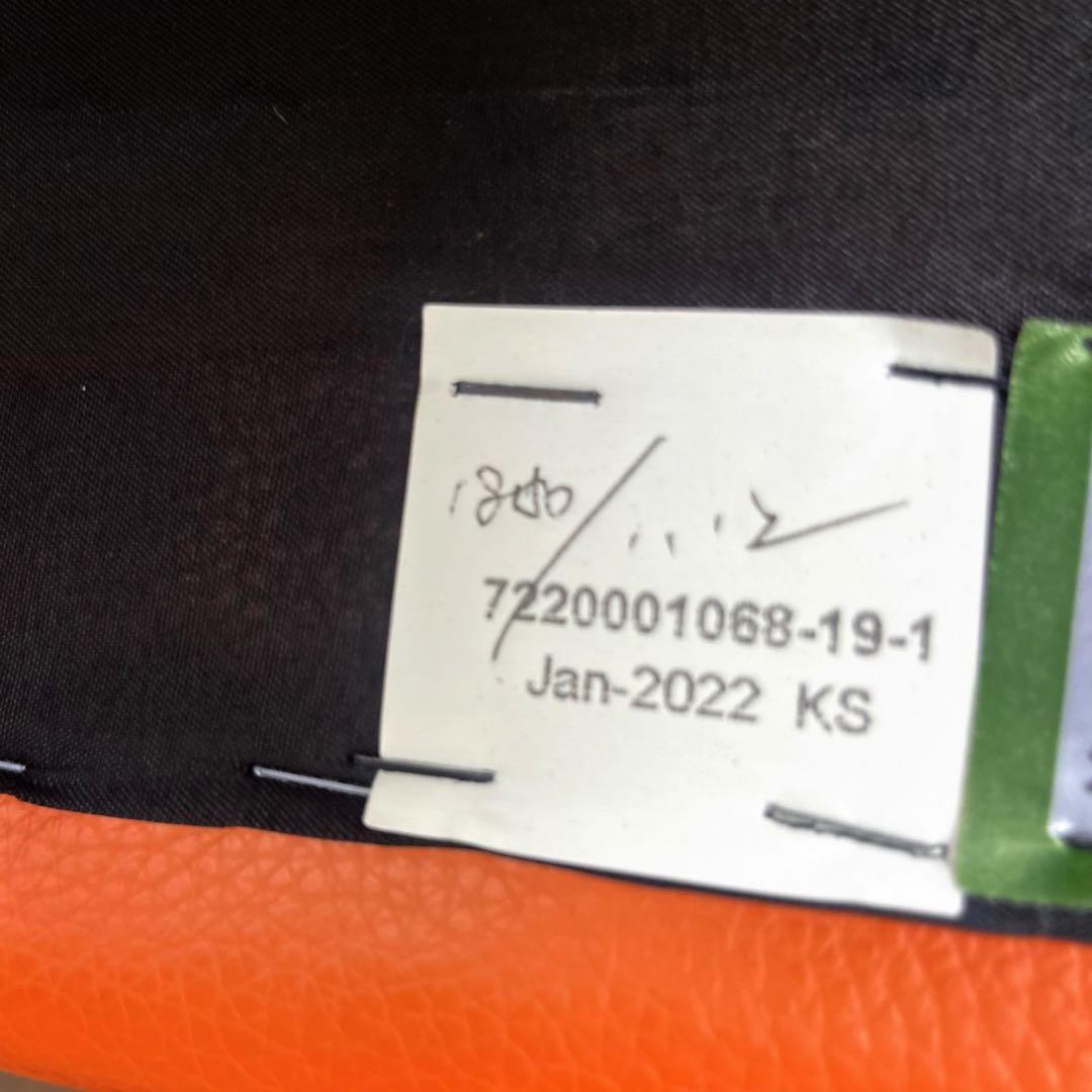 取付無料！IDC大塚家具 L/S コンフォート 本革オレンジソファ・オットマン✨