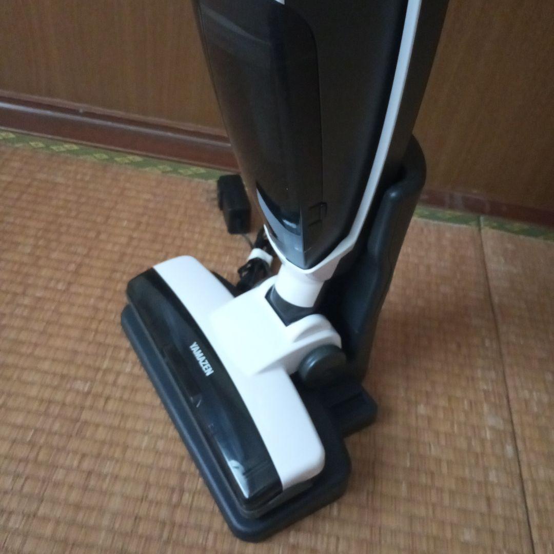 YAMAZEN スティッククリーナー本体 ホワイト・ブラック 充電器付き