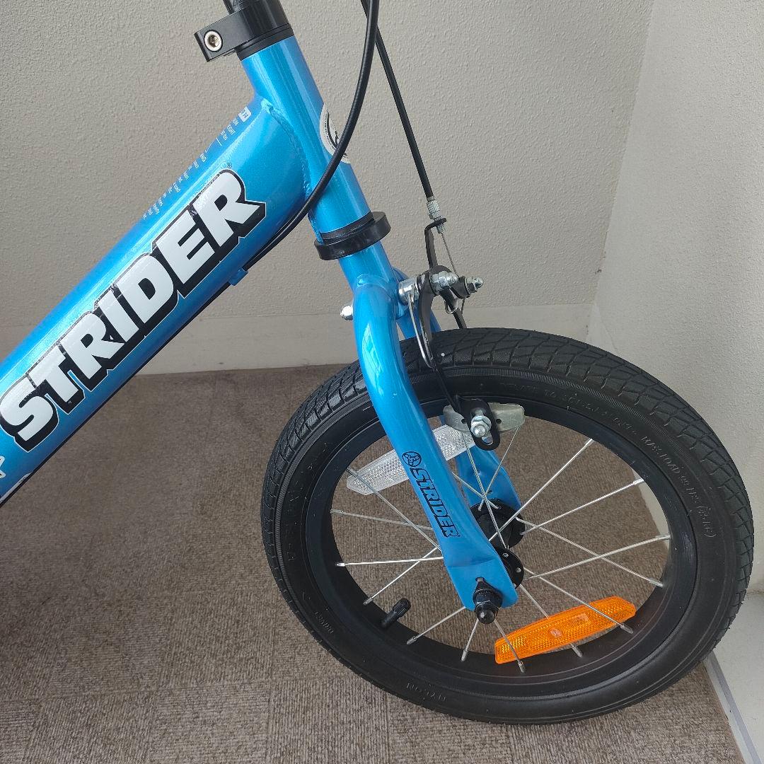 STRIDER 14インチ キッズ自転車 青 スタンド付　付属品付き