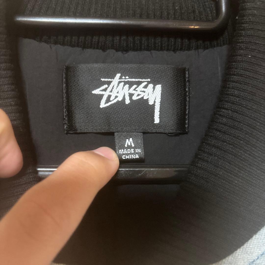 Stussy 22AW WASHED CANVAS VESTブルー M