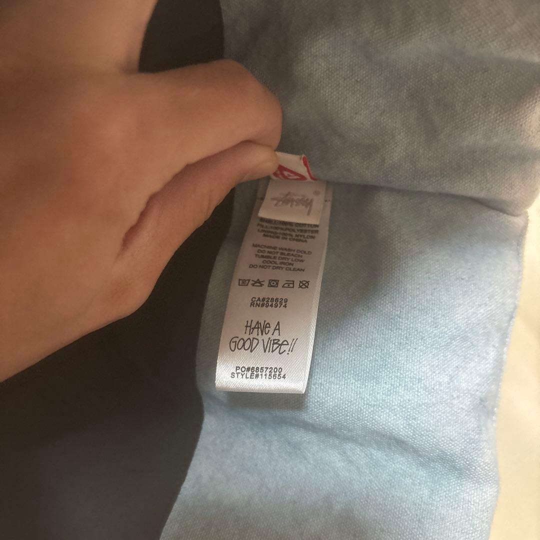 Stussy 22AW WASHED CANVAS VESTブルー M