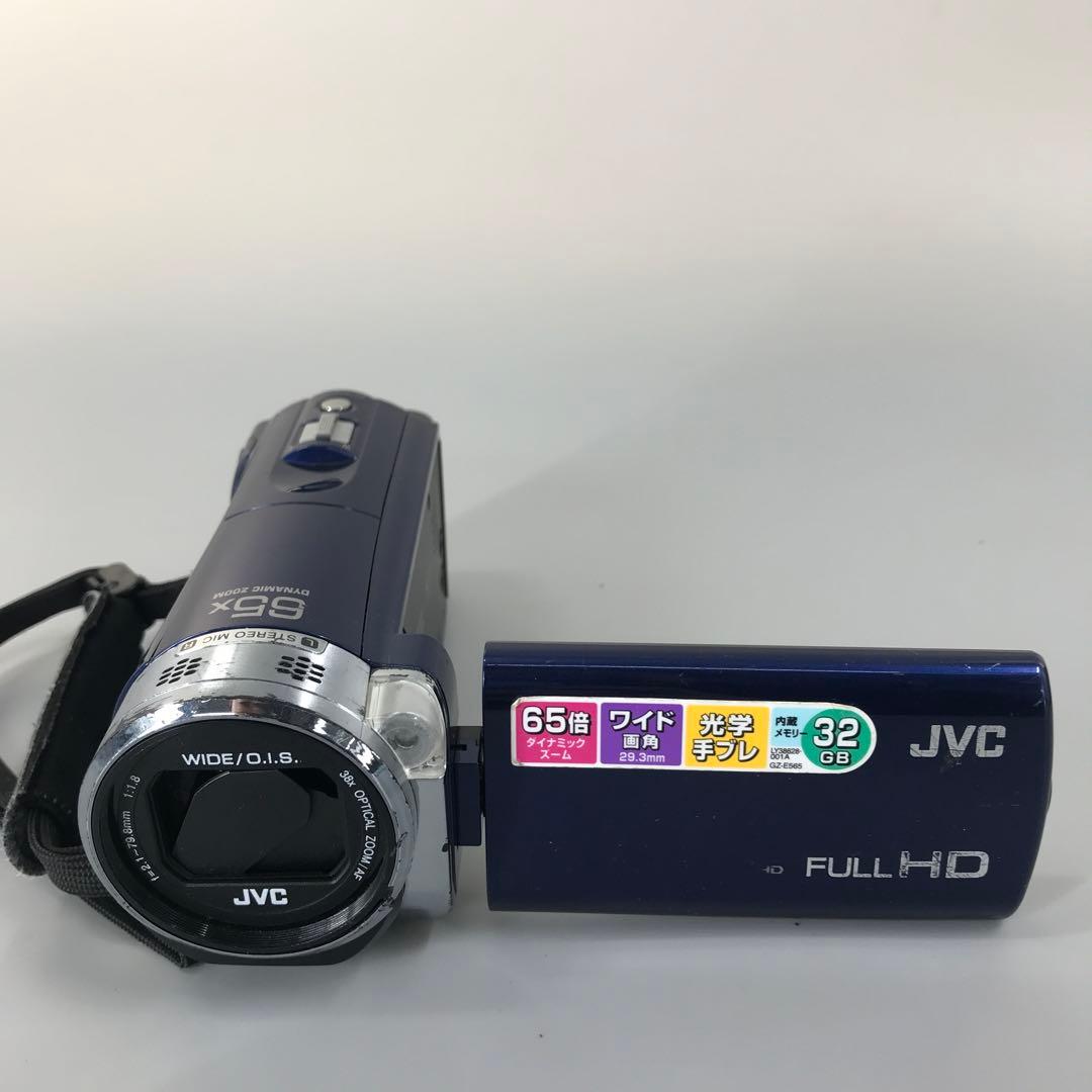 【美品】JVC ビデオカメラ　GZ-E565 Everio エブリオ 青