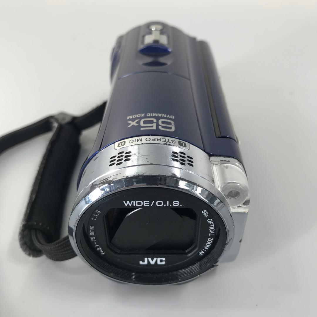 【美品】JVC ビデオカメラ　GZ-E565 Everio エブリオ 青