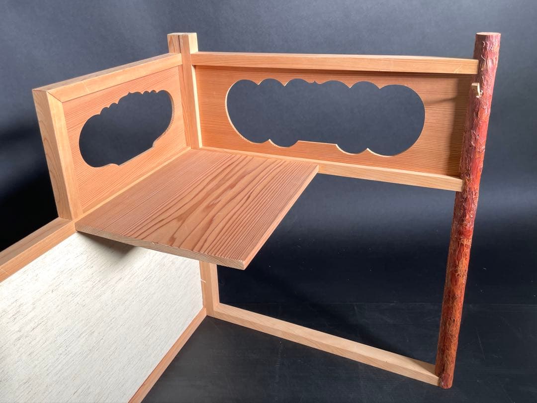 「母」 即中斎好み 台目棚 自在棚 組立式 紙箱 茶道具 （213⑨）