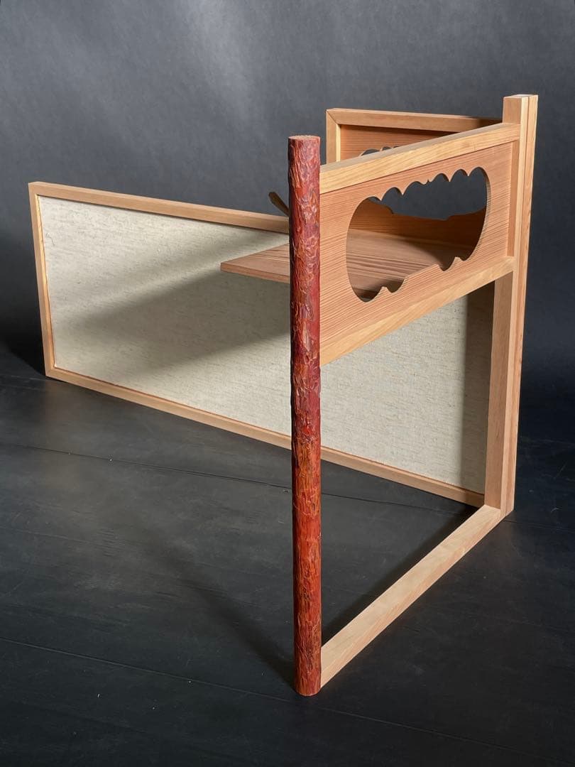 「母」 即中斎好み 台目棚 自在棚 組立式 紙箱 茶道具 （213⑨）