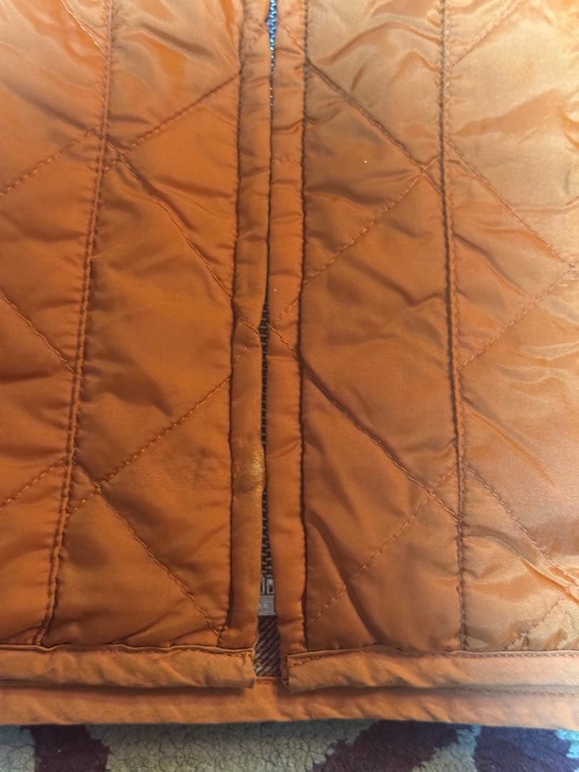 Supreme キルティングベスト Mサイズ オレンジ