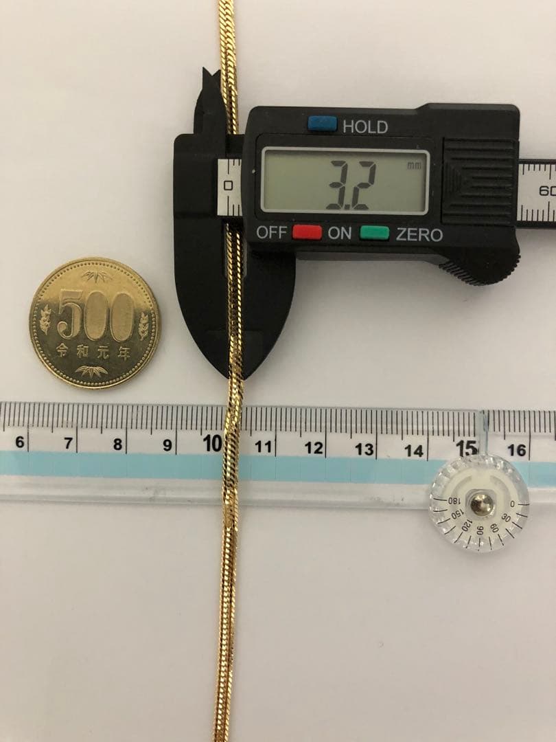 K18喜平ブレスレット　12面トリプルカット