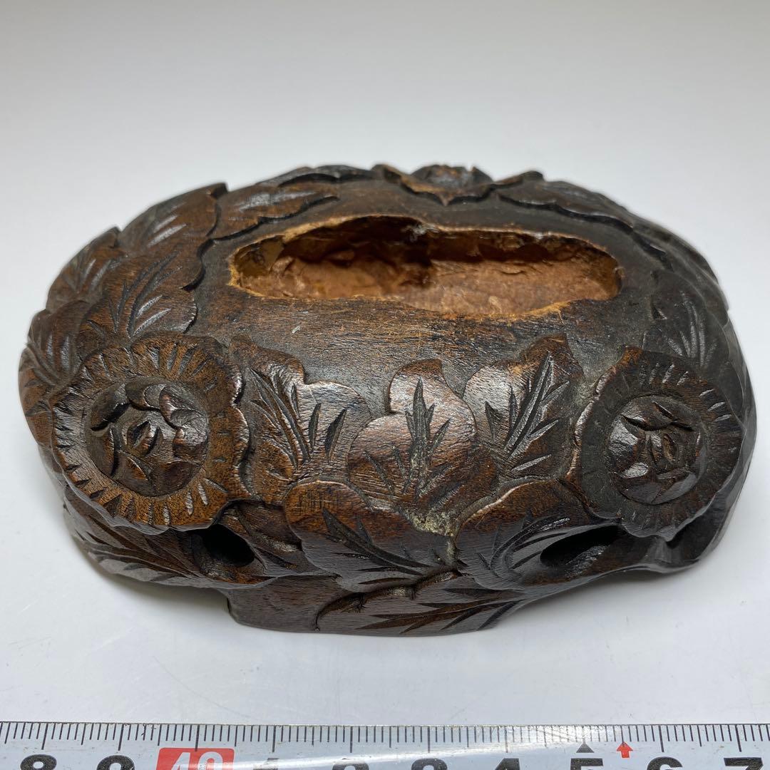 極太赤珊瑚置物　台込高さ23㎝/453g 東Y7-0312☆2F