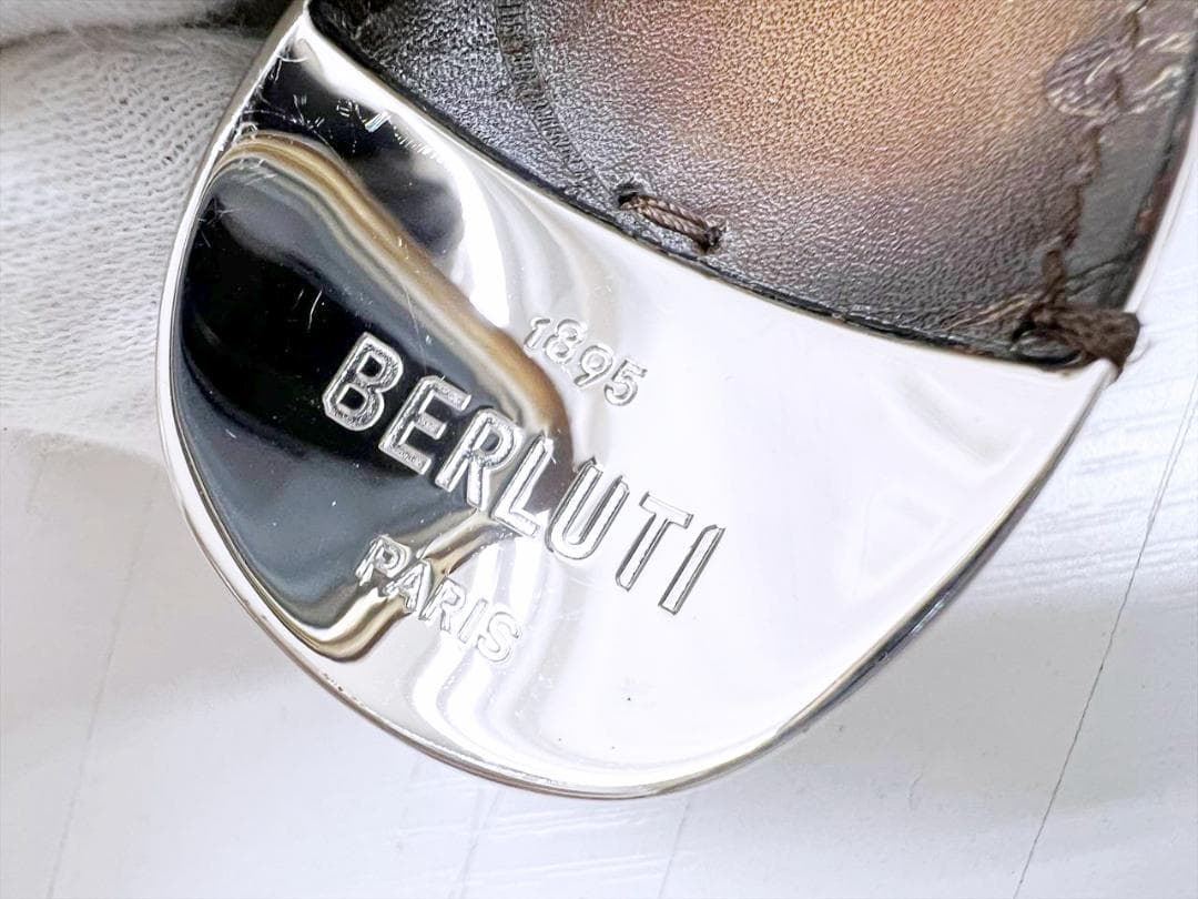 美品　ベルルッティ　スクリットレザー　シューホーン　キーホルダー