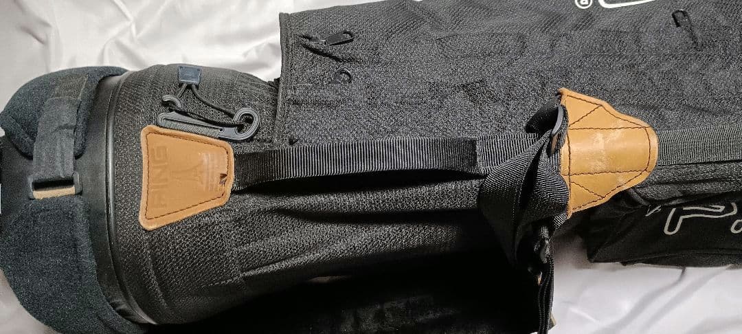 PING スタンド付き ゴルフバッグ キャディバッグ 黒 ブラック
