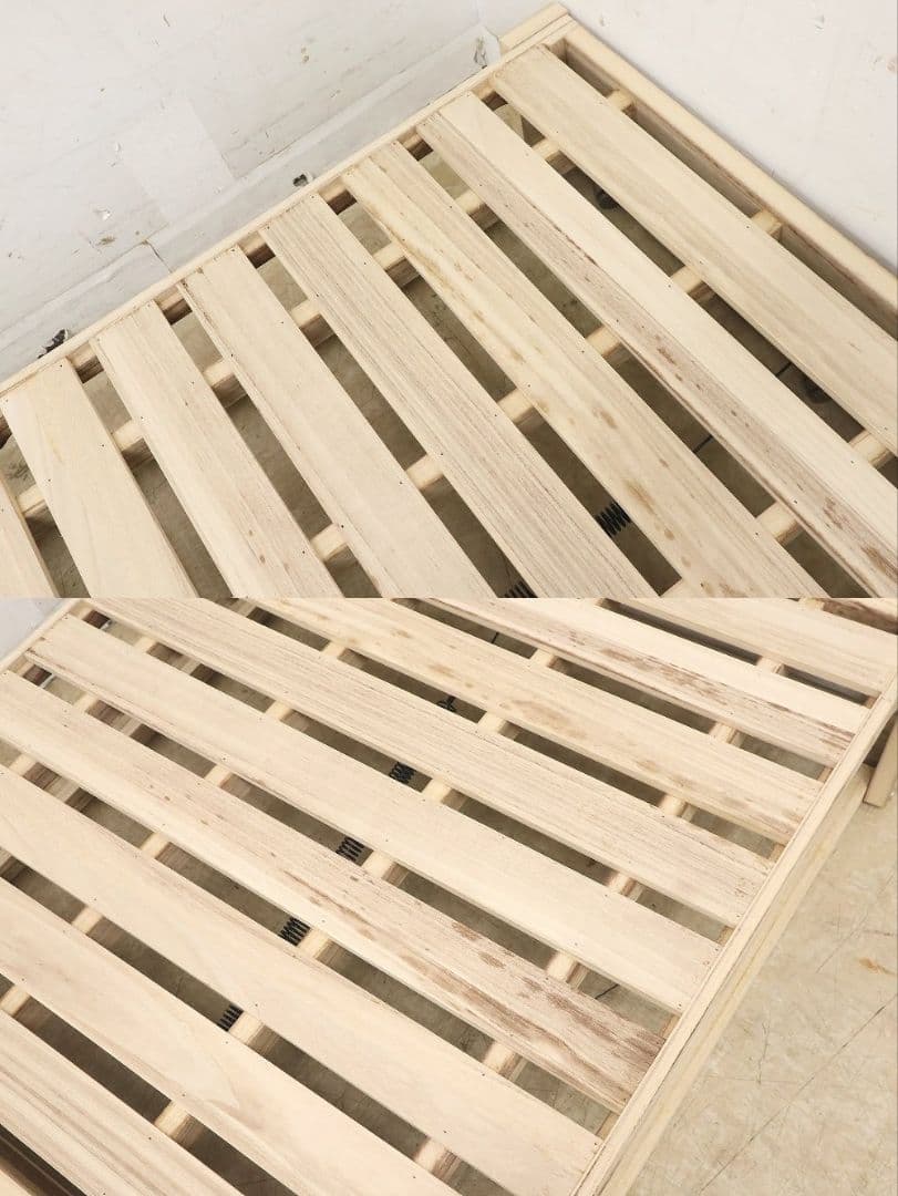 【桐らくねプレミアム】折り畳みベッド・総桐・シングルサイズ・日本製・折りたたみ