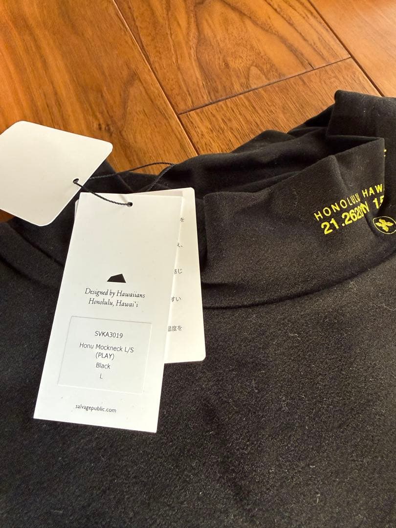 【新品】SALVAGE PUBLIC Kolepa モックネック　Lサイズ　黒