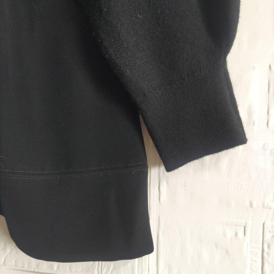 ENFOLD エンフォルド　異素材　ドッキング　ブラウス　ニット　トップス