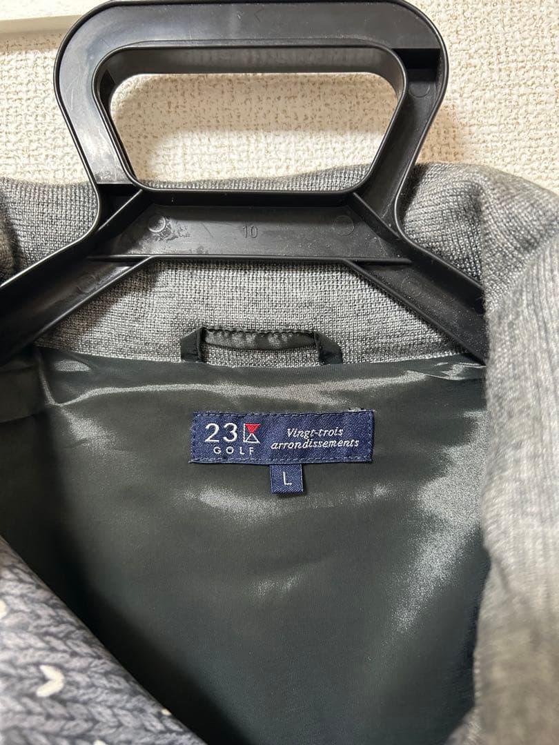 2/6お値下げ！新品未使用！23GOLF ダウンジャケット Lサイズ グレー